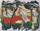 Horizon of Tuscany 36 1995 - Karel Appel reproduction oil painting