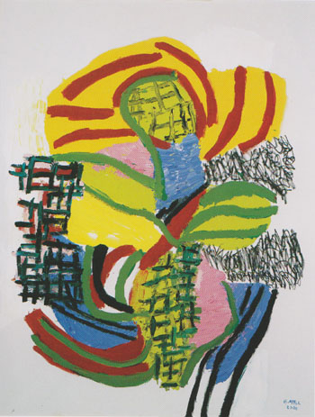 Awakening Liberation 2000 - Karel Appel reproduction oil painting