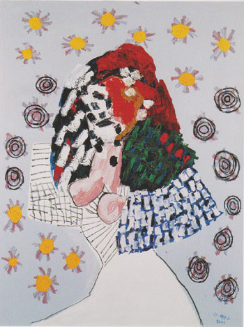 The Unexpected Bride 2000 - Karel Appel reproduction oil painting