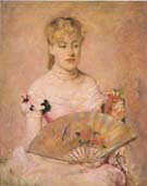 Lady with a Fan 1880 - Mary Cassatt reproduction oil painting