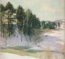 Thawing Brook 1911 - Willard Leroy Metcalfe reproduction oil painting