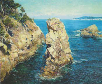 Point Lobos 1918 - Guy Rose reproduction oil painting