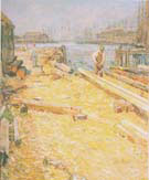 The Sparyard Inner Harbor Gloucester 1895 - Childe Hassam