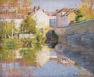 Beside the River Grez 1890 - Robert Vonnoh reproduction oil painting