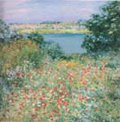 Poppy Garden 1905 - Willard Leroy Metcalfe reproduction oil painting