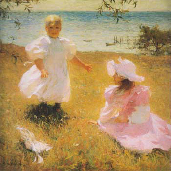 The Sisters 1899 - Frank Weston Benson reproduction oil painting