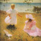 The Sisters 1899 - Frank Weston Benson reproduction oil painting