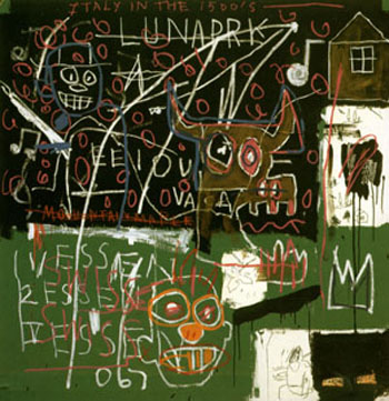 Luna Park 1982 - Jean-Michel-Basquiat reproduction oil painting