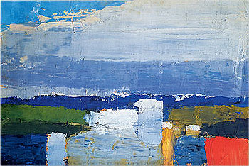 Noon Landscape - Nicolas De Stael reproduction oil painting