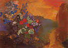 Ophelia Among the Flowers 1947 - Odilon Redon reproduction oil painting