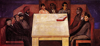 Table of Universal Brotherhood c1930 - Jose Clemente Orozco reproduction oil painting