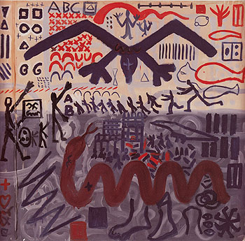 System Painting End 1969 - A R Penck reproduction oil painting