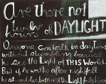 Are There not Twelve Hours of Daylight 1970 - Colin McCahon reproduction oil painting