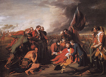 The Death of General Wolfe 1770 - Benjamin West reproduction oil painting