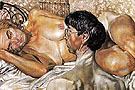 Self Portrait with Patricia 1936 - Stanley Spencer reproduction oil painting