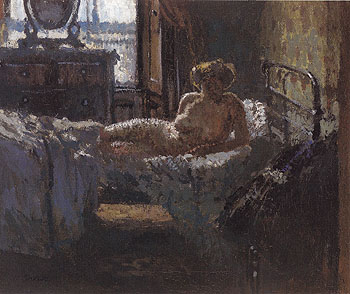 Mornington Crescent Nude Contre Jour 1907 - Walter Sickert reproduction oil painting