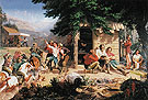 Sunday Morning in the Mines 1872 - Charles Christian Nahl reproduction oil painting