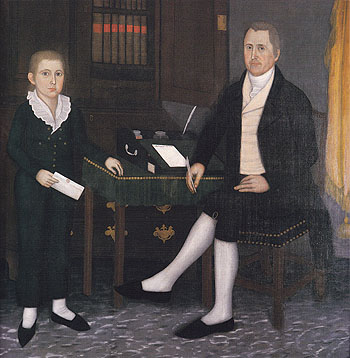 James Prince and Son William Henry 1801 - John Brewster reproduction oil painting