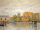 Waterworks at Marly 1876 - Alfred Sisley reproduction oil painting