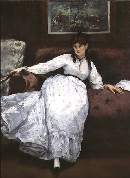 Repose Berthe Morisot 1870 - Edouard Manet reproduction oil painting