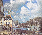 Flood at Port Marly 1876 - Alfred Sisley reproduction oil painting