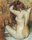 Woman Combing Her Hair c1886 - Edgar Degas reproduction oil painting