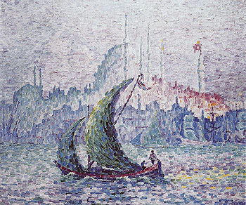 Constantinople the Gold Coast 1907 - Paul Signac reproduction oil painting