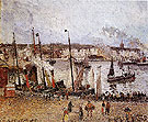 Port of Dieppe Rainy Morning 1902 - Camille Pissarro