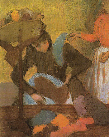 At the Milliners c1905 - Edgar Degas reproduction oil painting