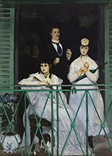 The Balcony 1868 - Edouard Manet reproduction oil painting