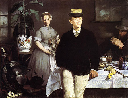 Lunch in the Studio 1868 - Edouard Manet reproduction oil painting