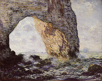 The Manneporte near Etretat 1886 - Claude Monet reproduction oil painting