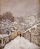 Snow at Louveciennes 1875 - Alfred Sisley reproduction oil painting