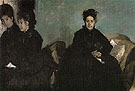 The Duchessa di Montejasi with Her Daughters Elena and Camille 1876 - Edgar Degas