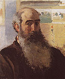 Self Portrait 1873 - Camille Pissarro reproduction oil painting