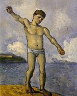 Bather with Raised Arm c1878 - Paul Cezanne reproduction oil painting