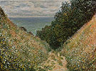Road at La Cavee Pourville 1882 - Claude Monet reproduction oil painting