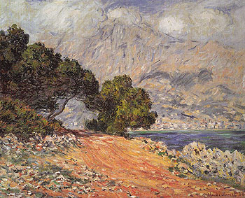 Cap Martin near Menton 1884 - Claude Monet reproduction oil painting