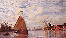 The Zaan at Zaandam 1871 - Claude Monet reproduction oil painting