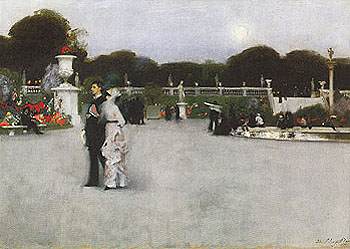 The Luxembourg Gradens 1879 - John Singer Sargent reproduction oil painting