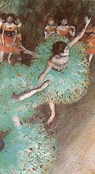 Ballerina in Green c1880 - Edgar Degas reproduction oil painting