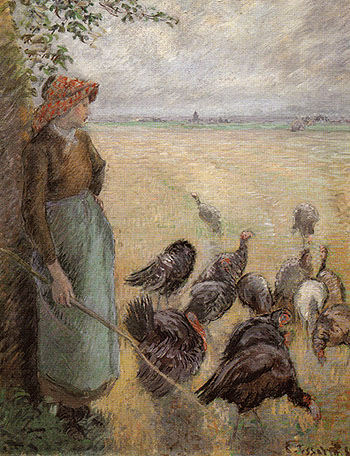 Turkey Girl 1884 - Camille Pissarro reproduction oil painting