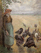 Turkey Girl 1884 - Camille Pissarro