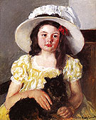 Francoise with a Black Dog c1880 - Mary Cassatt