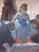 Ballerina Changing c1880 - Edgar Degas reproduction oil painting