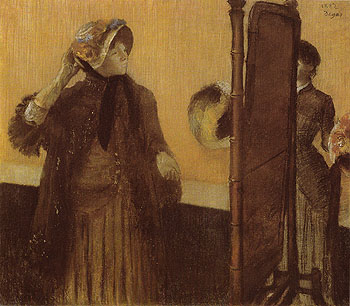 At the Milliners 1882 - Edgar Degas reproduction oil painting