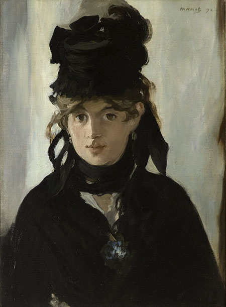 Berthe Morisot 1872 - Edouard Manet reproduction oil painting