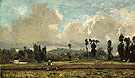 Field Outside Paris c1845 - Constant Troyon reproduction oil painting