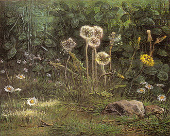 Dandelions 1867 - Jean Francois Millet reproduction oil painting