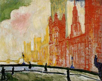 The Houses of Parliament from Westminster Bridge c1906 - Andre Derain reproduction oil painting